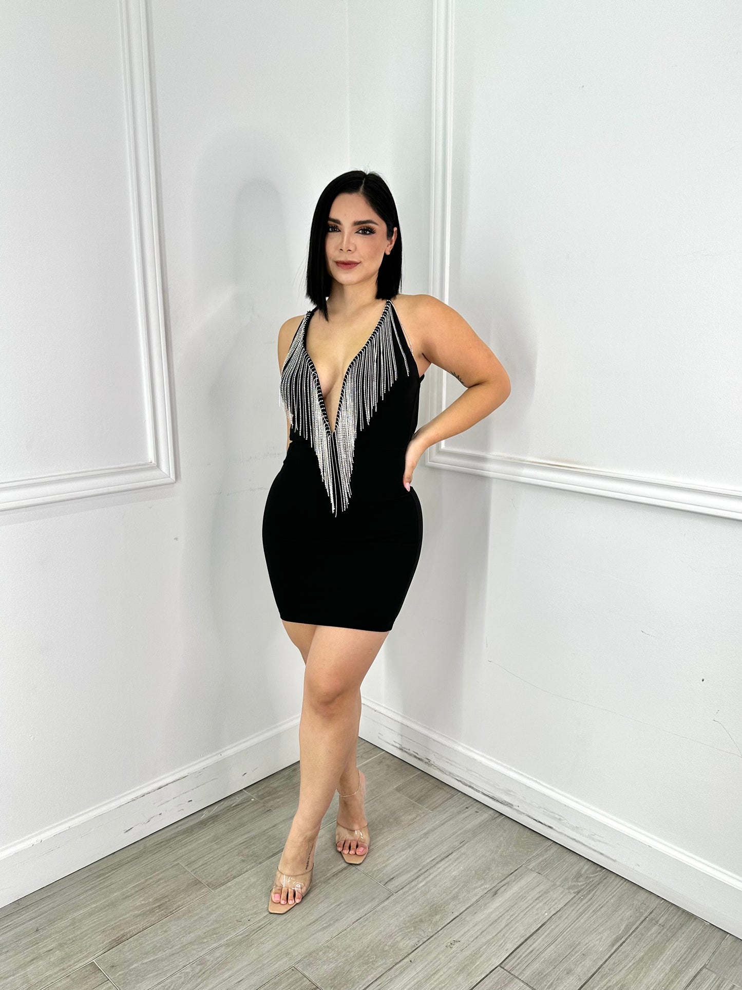 black fringe dress Black Fringe Dress – Cutie Collection1