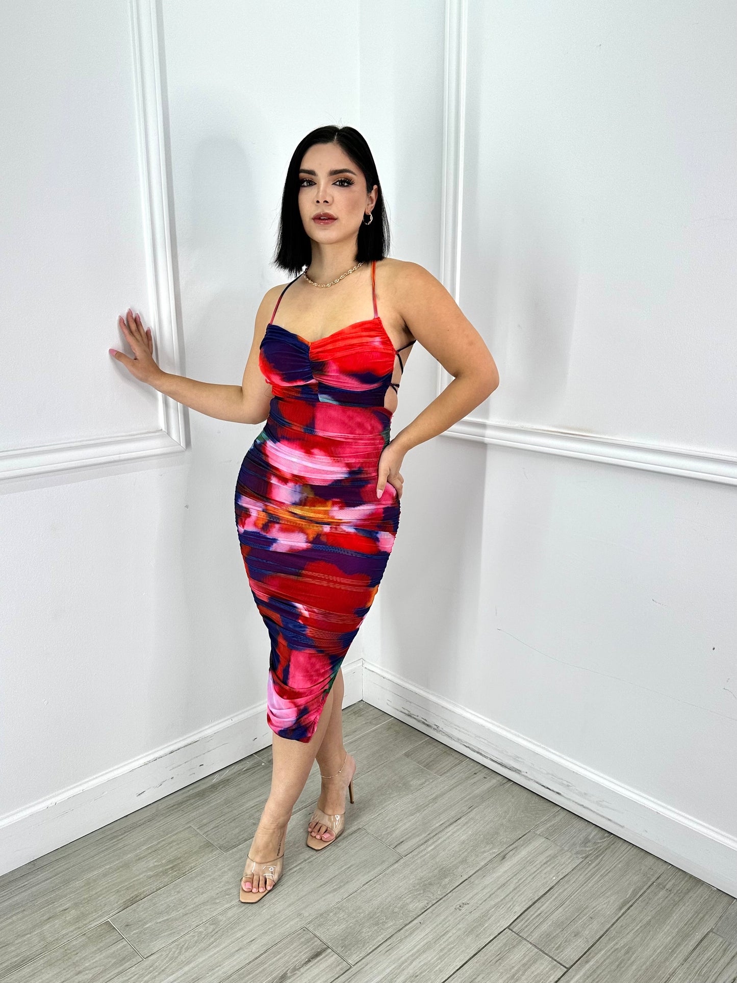bianca red dress Bianca Dress in Satin Yeon